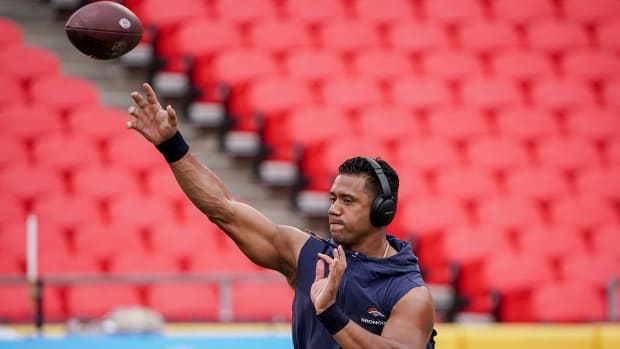 Former Denver Broncos quarterback Russell Wilson